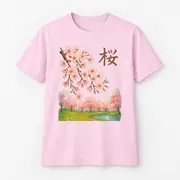 Camiseta unisex — flores de cerezo primaverales — Foto 5 de 20