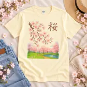 Camiseta unisex — flores de cerezo primaverales — Foto 6 de 20