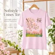 Camiseta unisex — flores de cerezo primaverales — Foto 12 de 20