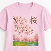Camiseta unisex — flores de cerezo primaverales — Foto 17 de 20