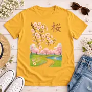 Camiseta unisex — flores de cerezo primaverales — Foto 18 de 20