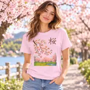Camiseta unisex — flores de cerezo primaverales — Foto 19 de 20