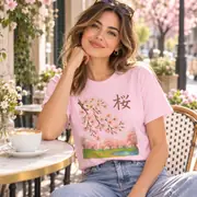 Camiseta unisex — flores de cerezo primaverales — Foto 20 de 20