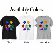 T-shirt unisexe — pierres précieuses colorées — Photo 12 sur 17