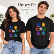 T-shirt unisexe — pierres précieuses colorées — Photo 16 sur 17