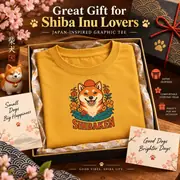 かわいい柴犬 ユニセックスTシャツ — 写真 7 / 15