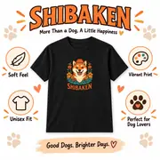 かわいい柴犬 ユニセックスTシャツ — 写真 13 / 15