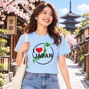 Camiseta unisex — mapa de Japón y «I Love Japan» — Foto 2 de 20