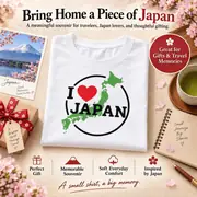 Camiseta unisex — mapa de Japón y «I Love Japan» — Foto 12 de 20