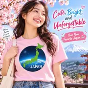 Camiseta unisex — planeta Tierra y amor por Japón — Foto 8 de 20