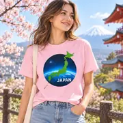 Camiseta unisex — planeta Tierra y amor por Japón — Foto 15 de 20