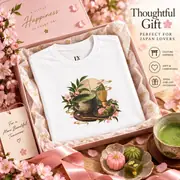 T-shirt unisexe — pause thé au matcha et pâtisseries wagashi — Photo 6 sur 14