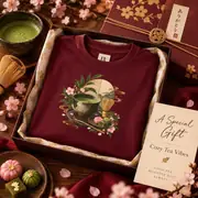T-shirt unisexe — pause thé au matcha et pâtisseries wagashi — Photo 8 sur 14