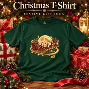 Santa Sleigh Kids T-Shirt — Photo 1 of 16