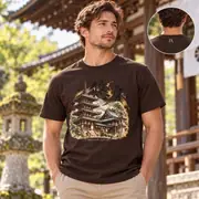 筆文字の「悠久」と五重塔の寺 ユニセックスTシャツ — 写真 14 / 18