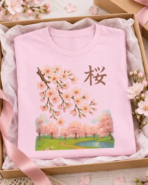 Camiseta unisex — flores de cerezo primaverales