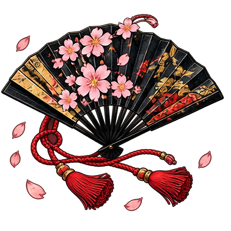 Sakura Folding Fan T-Shirt